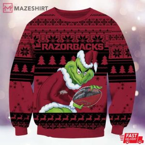 Arkansas Razorbacks Grinches Ugly Sweater (1)