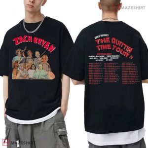 Zach Bryan Quittin Time Tour 2024 Merch T Shirt (1)