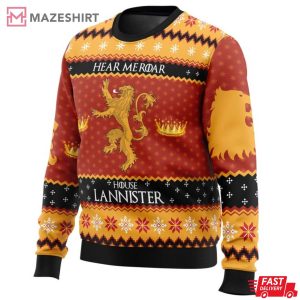 Game of Thrones House Lannister Ugly Sweater (4)