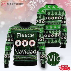 Sheep Fleece Navidad Ugly Christmas Sweater (2)