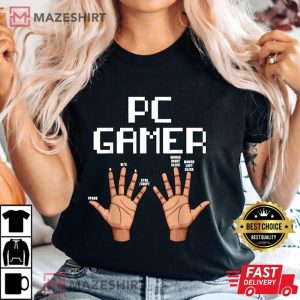 PC Gamer Hands Funny Gaming Lovers T Shirt (2)