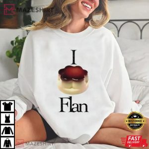 I Love Flan Pancake T Shirt (4)