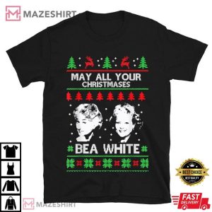 Golden Girls May All Your Christmases Bea White T Shirt (1)