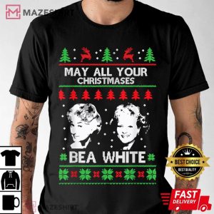 Golden Girls May All Your Christmases Bea White T Shirt (3)
