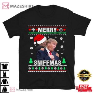 Biden Trump Merry Sniffmas Christmas T Shirt (1)