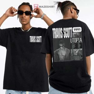 Travis Scott 1991 Utopia Album T Shirt (1)