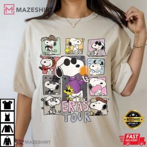 Snoopy Eras Tour Midnight Swifties T Shirt (1)