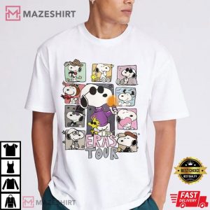 Snoopy Eras Tour Midnight Swifties T Shirt (3)