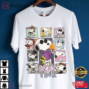 Snoopy Eras Tour Midnight Swifties T Shirt (4)