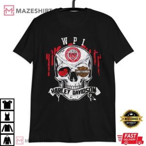 Harley Davidson Worcester Polytechnic Institute Skull T Shirt (4)