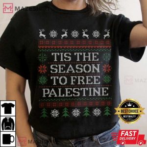Tis The Seaon to Free Palestine T Shirt (3)