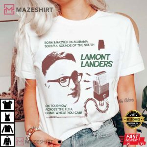 Lamont Landers Sunset Blue T Shirt (1)