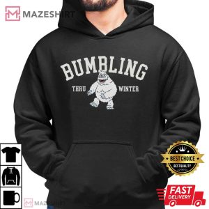 Yeti Abominable Snowman Bumbling Through Winter T Shirt (3)