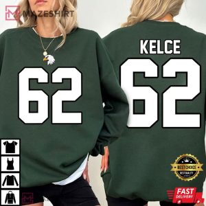 Jason Kelce 62 Philadelphia Eagles T Shirt (2)