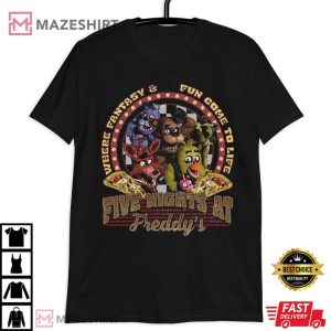 Fazbear Five Nights at Freddy T Shirt (3)
