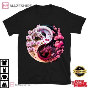 Dragon Yin Yang Chinese New Year 2024 T Shirt (1)
