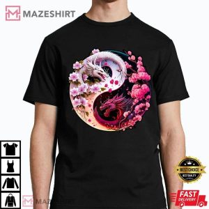 Dragon Yin Yang Chinese New Year 2024 T Shirt (4)