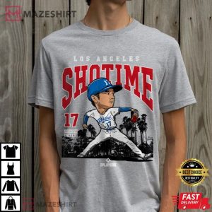 Shohei Ohtani Los Angeles Shotime of Major League Baseball T Shirt (2)
