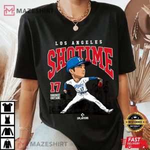 Shohei Ohtani Los Angeles Shotime of Major League Baseball T Shirt (3)