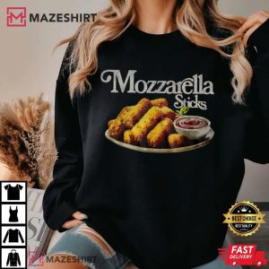 Mozzarella Stick Cheese Lover T Shirt (1)