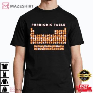 Cat Purriodic Table Funny T Shirt (3)