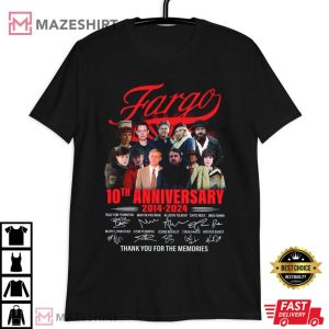 Fargo 10th Anniversary 2014 2024 Signatures T Shirt (3)