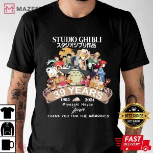 Studio Ghibli 39th Years Anniversary Miyazaki Hayao T Shirt (2)