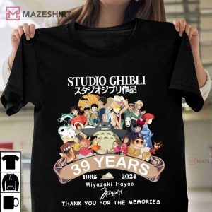 Studio Ghibli 39th Years Anniversary Miyazaki Hayao T Shirt (3)