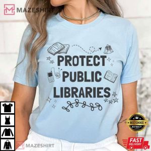 Librarian Protect the Library Bookish T Shirt (1)