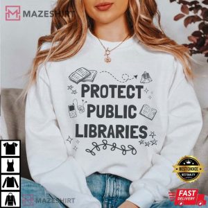 Librarian Protect the Library Bookish T Shirt (4)