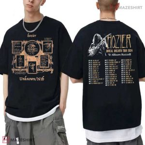 Hozier Unreal Unearth World Tour 2024 T Shirt (1)