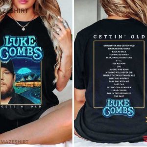 Luke Combs Growing Up And Getting Old 2024 Tour T Shirt (2)