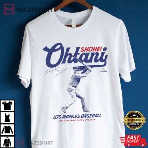 Shohei Ohtani Signature Dodgers T Shirt (3)