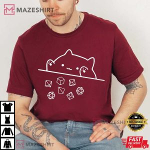 DnD Cat Throwing Dice Dungeon Master T Shirt (2)