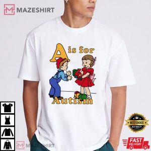 A Is For Autism Animation T Shirt (2)