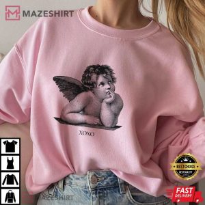 Valentines Day Cherub Angel XOXO T Shirt (3)