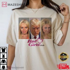 Donald Trump Mugshot Bad Girl's Club T Shirt (2)