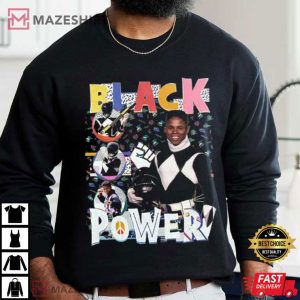 Zack Black Power Ranger T Shirt (2)