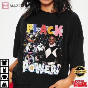 Zack Black Power Ranger T Shirt (3)