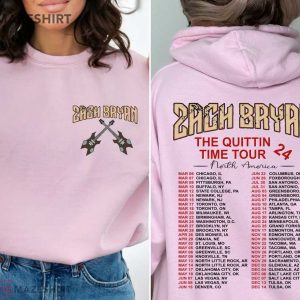 Zach Bryan The Quittin Time Tour 2024 Merch T Shirt (3) Tshirt