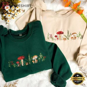 Mushroom Herbal Embroidered Sweatshirt (1)