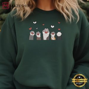 Cat Paw Embroidered Sweatshirt (3)