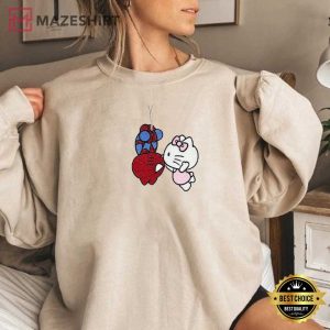 Spider Man Cat Valentine's Day Embroidered Sweatshirt (4)