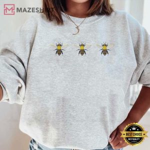 Honey Bee Bumble Bee Embroidery Crewneck (2)