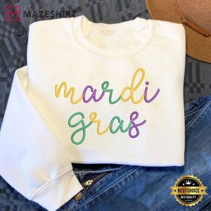 Laissez Les Bons Temps Rouler Mardi Gras Embroidered Sweatshir (4)