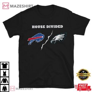 Bills VS Eagles House Divided Custom Logo Super Bowl T Shirt (4)