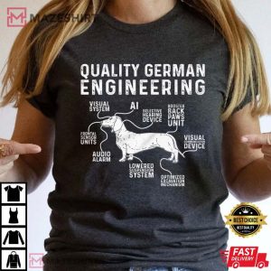Dachshund Wiener Dog Quality German Engineering T Shirt (2)