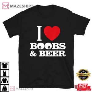 I Love Boobs and Beer T Shirt (1)