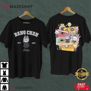 Stray Kids Member Group Chibi SKZOO Characters T Shirt (2)