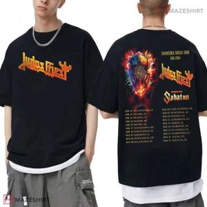 Judas Priest Tシャツ 2024年ツアー Judas Priest's Invincible Shield Tour USA 2024 Featuring